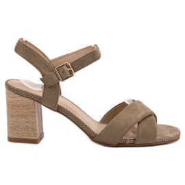 VINCEZA szandál barna