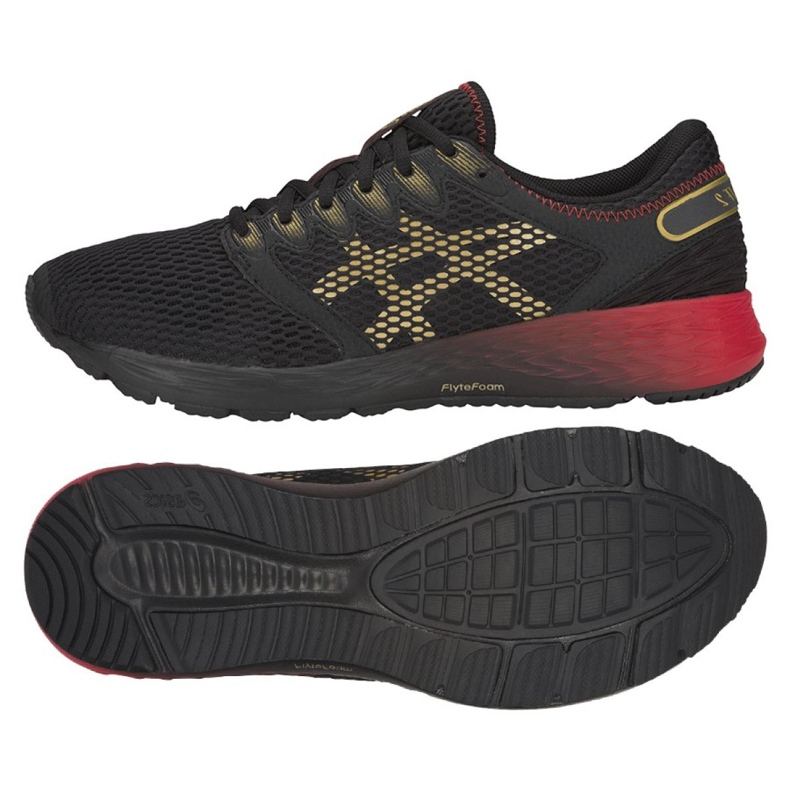 Futócipő Asics RoadHawk Ff M 1011A590-001 fekete piros sárga