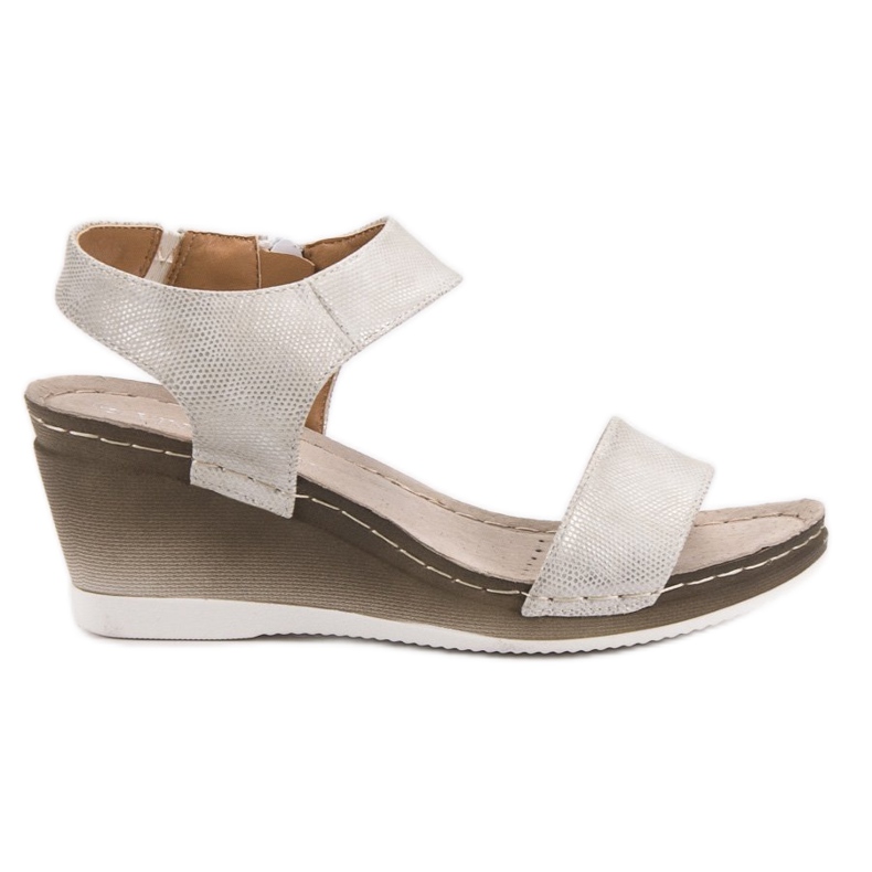 VINCEZA ék szandál szürke