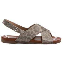 Kylie Foltos szandál szürke