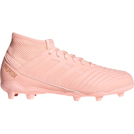 Adidas Predator 18.3 Fg Jr DB2317 futballcipő rózsaszín rózsaszín