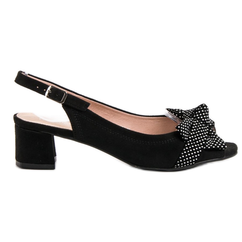 Filippo Velúr szandál íjjal fekete