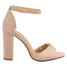 Seastar Velúr szandál egy bárban rózsaszín