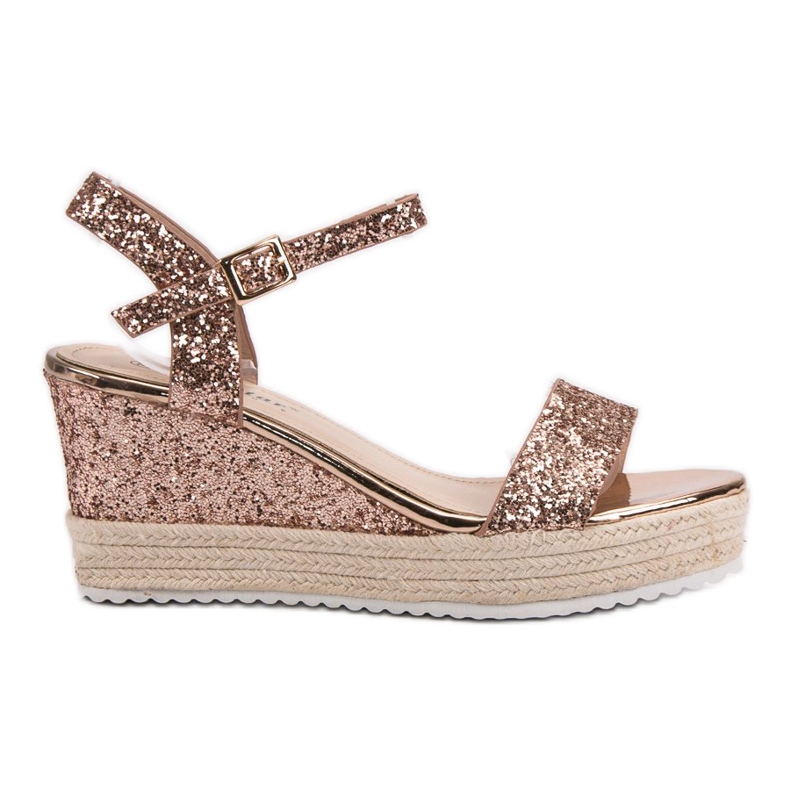 Seastar Kényelmes ék szandál sárga