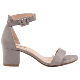 Seastar Szürke magas sarkú szandál