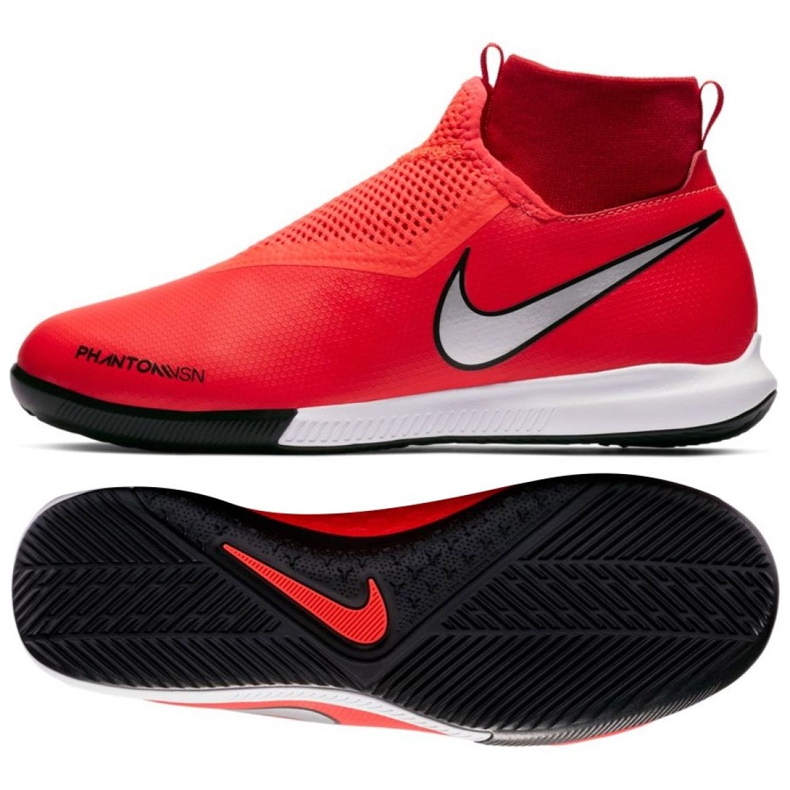 Belső cipő Nike Phantom Vsn Academy Df Ic Jr AO3290-600 piros piros Belső cipő Nike Phantom Vsn Academy Df Ic Jr AO3290-600 piros piros