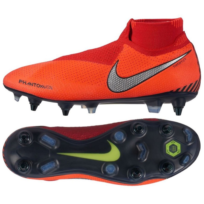 Nike Phantom Vsn Elite Df Sg Pro Ac M AO3264-600 futballcipő sokszínű piros