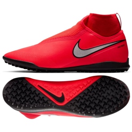 Nike React Phantom Vsn Pro Df Tf M AO3277-600 futballcipő piros piros