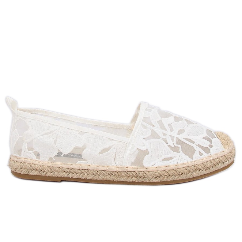 Fehér áttört espadrilles 68-130 Fehér Fehér áttört espadrilles 68-130 Fehér