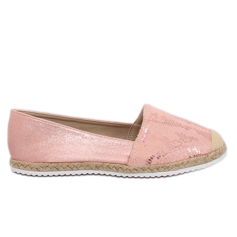 Espadrilles rózsaszín kígyóbőr 68-64 Pink