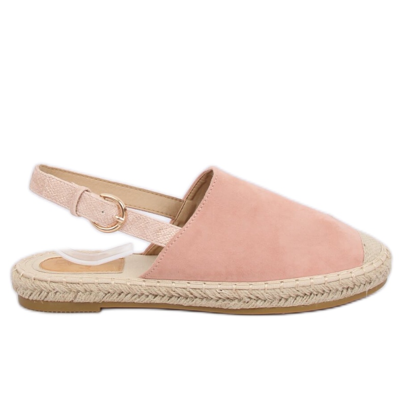 Espadrilles nyitott sarokkal rózsaszín HH-119 Pink