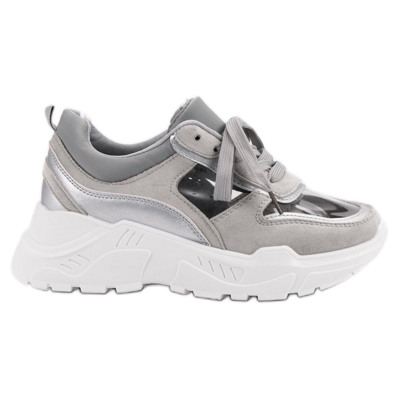 Átlátszó cipők szürke