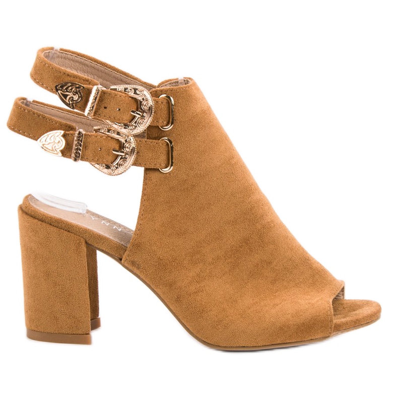 Erynn Elegáns épített szandál barna