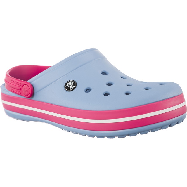 Crocs Crocband Chambray Blue Paradise Pink sokszínű