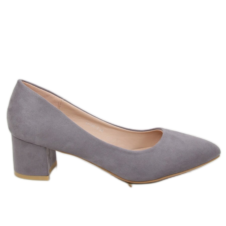 Szürke Szivattyúk alacsony sarkú szürke G-136 Szürke