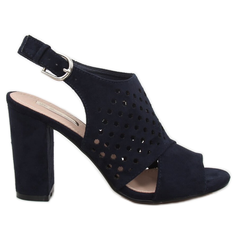 Navy blue áttört szandál WED557 Azul sötétkék