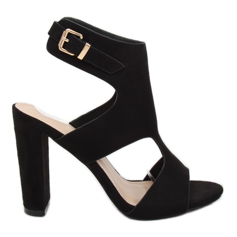 Fekete szandál a poszton J-8711 Fekete