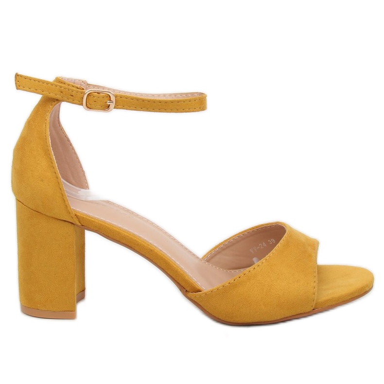 Sárga magas sarkú szandál VV-24 Sárga Sárga magas sarkú szandál VV-24 Sárga