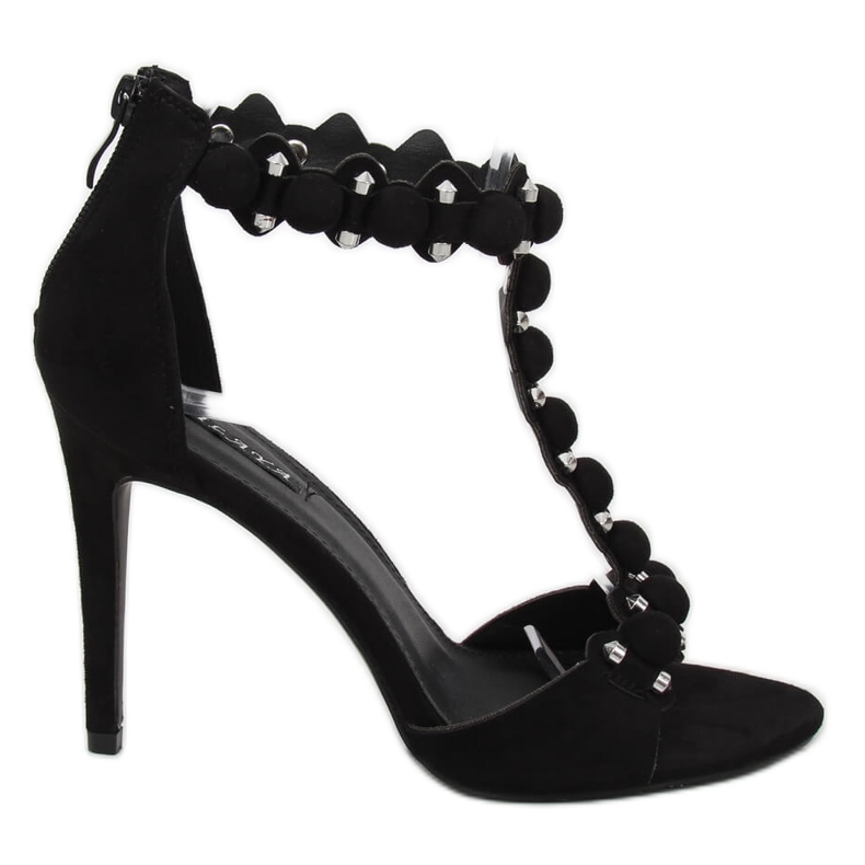 Fekete szandál magas sarkú GH-5A5733 Fekete