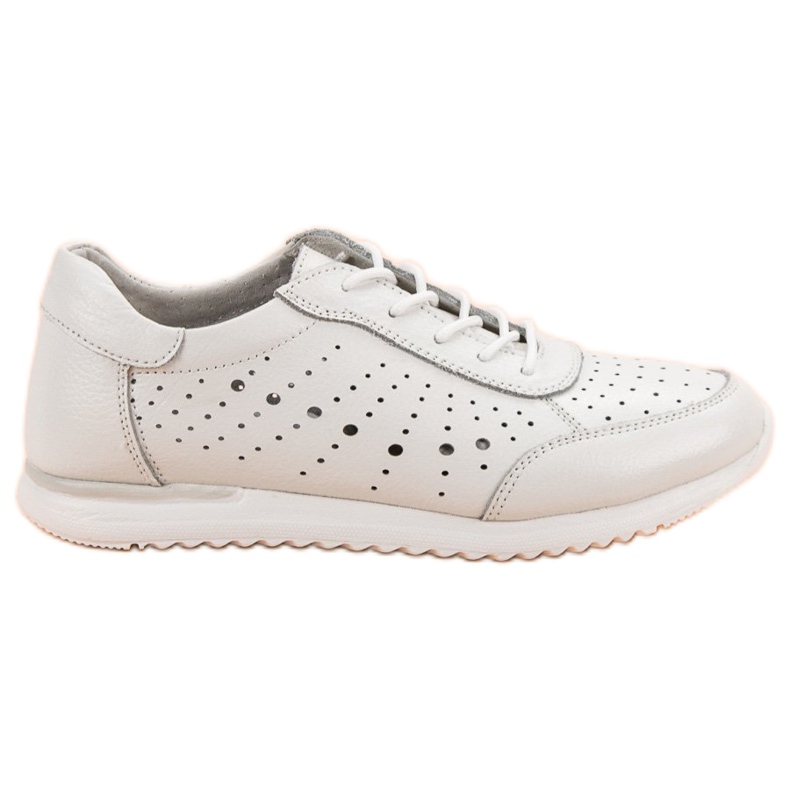 Kylie Fehér bőr cipő