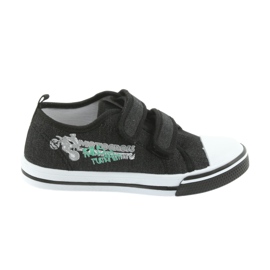 Fekete Motocross Atletico 1809 tépőzáras cipők