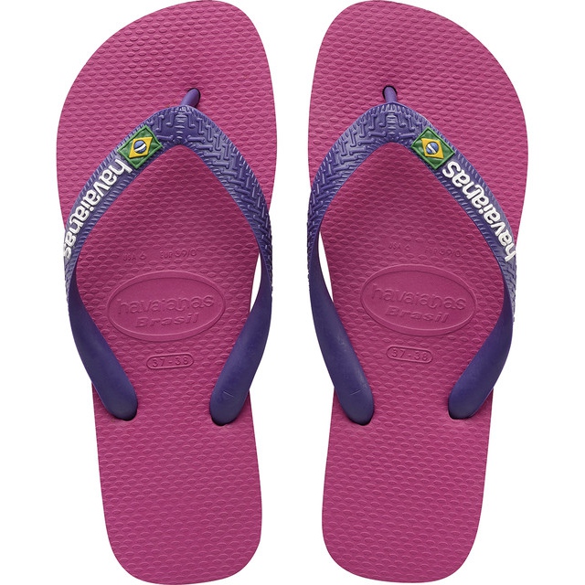 Havaianas Brasil Logo Raspberry Rose sokszínű