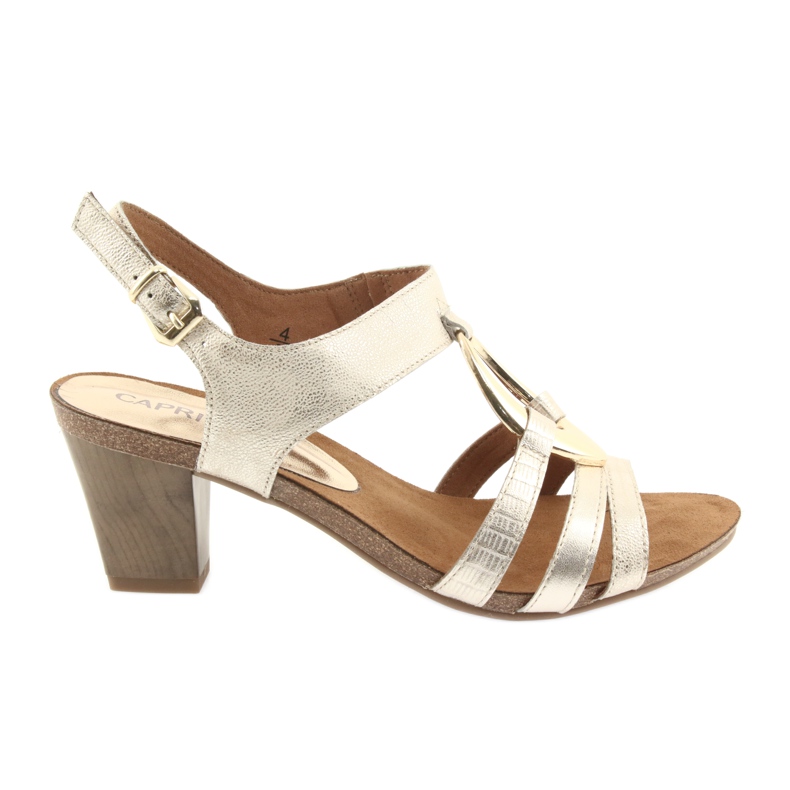 Caprice női szandál díszítéssel 28308 arany ovális aranysárga