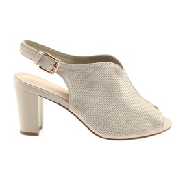 Szandálok Sergio Leone 812 posztján bézs aranysárga