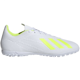 Adidas X 18.4 Tf M BB9414 futballcipő fehér fehér