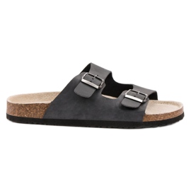 Kényelmes női papucs fekete