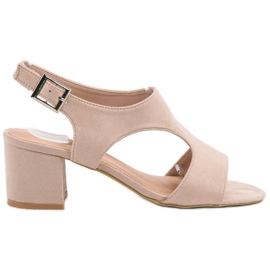 Queen Vivi Velúr szandál barna