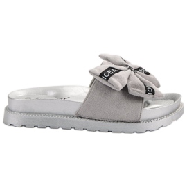 Seastar Velúr női papucs szürke