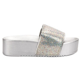 Marquiz Divatos papucs a platformon szürke