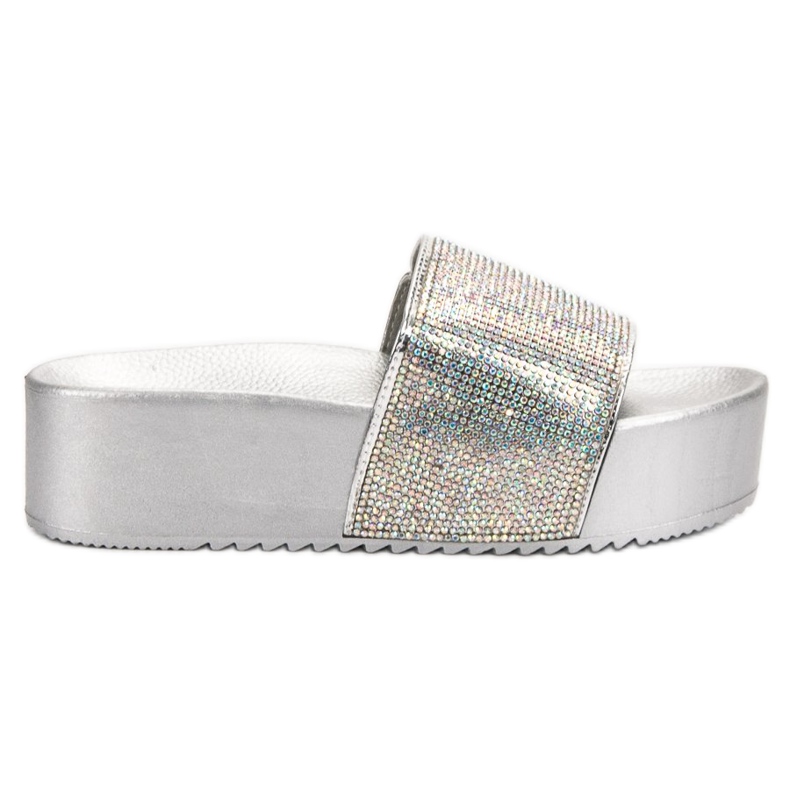 Marquiz Divatos papucs a platformon szürke Marquiz Divatos papucs a platformon szürke