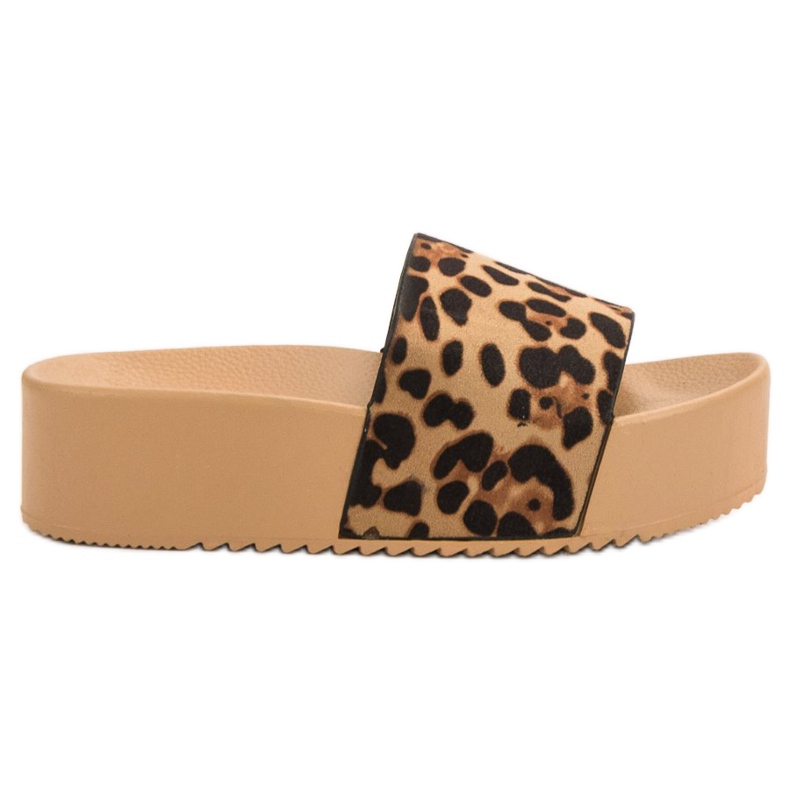 Anesia Paris Velúr papucs a platformon barna