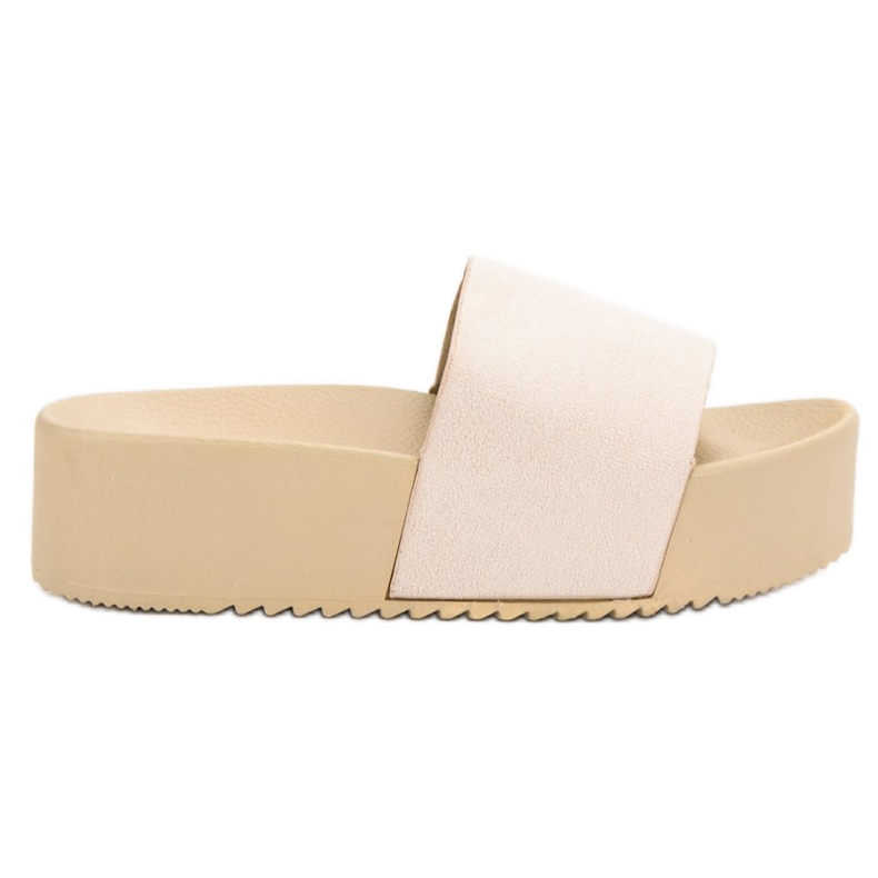 Anesia Paris Velúr papucs a platformon barna