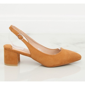 Tevepumpa nyitott sarkú S0-231 Camel II-GAT barna