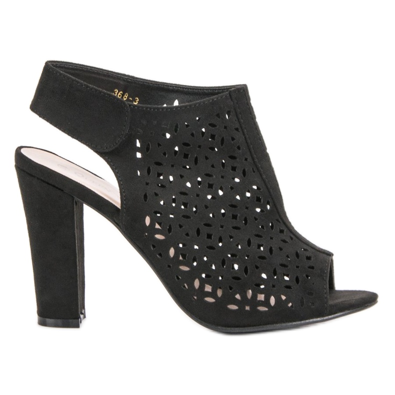 Queen Vivi Áttört szandál felsőrésszel fekete