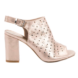 VINCEZA szandál fúvókákkal sárga VINCEZA szandál fúvókákkal sárga