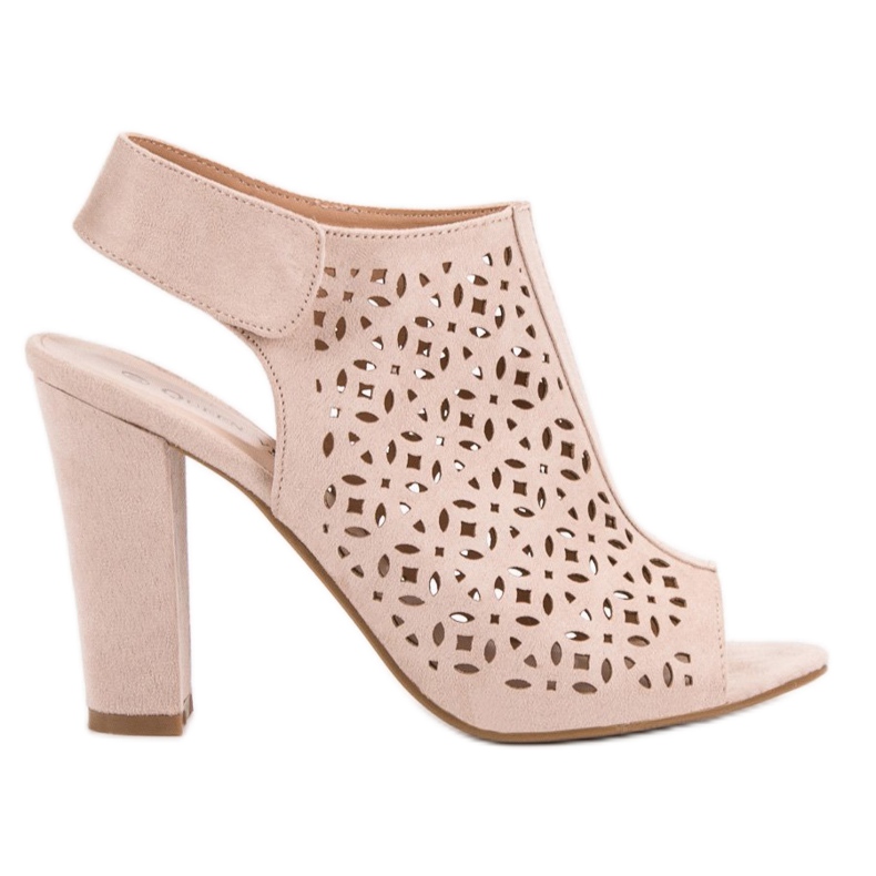 Queen Vivi Áttört szandál felsőrésszel rózsaszín