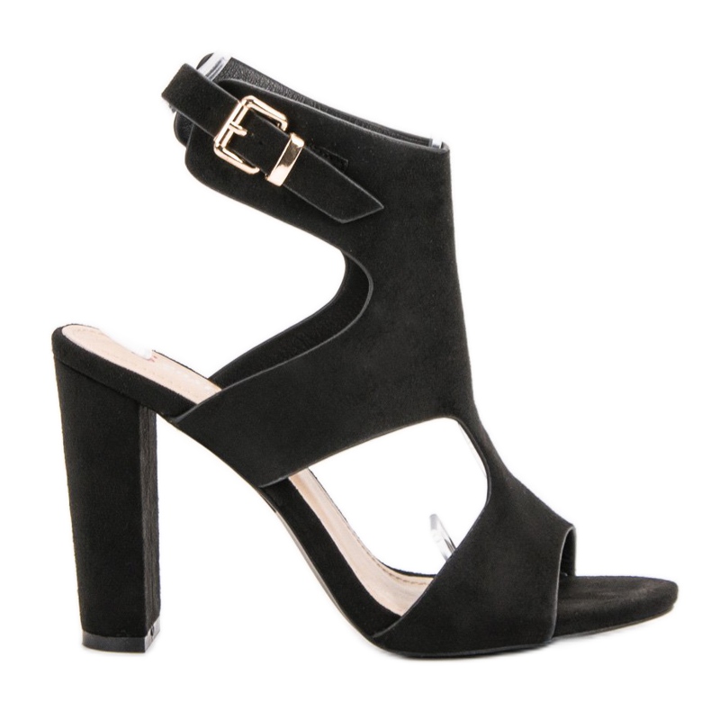 Seastar Elegáns velúr szandál fekete