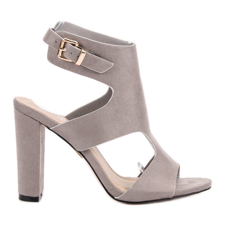 Seastar Elegáns velúr szandál szürke