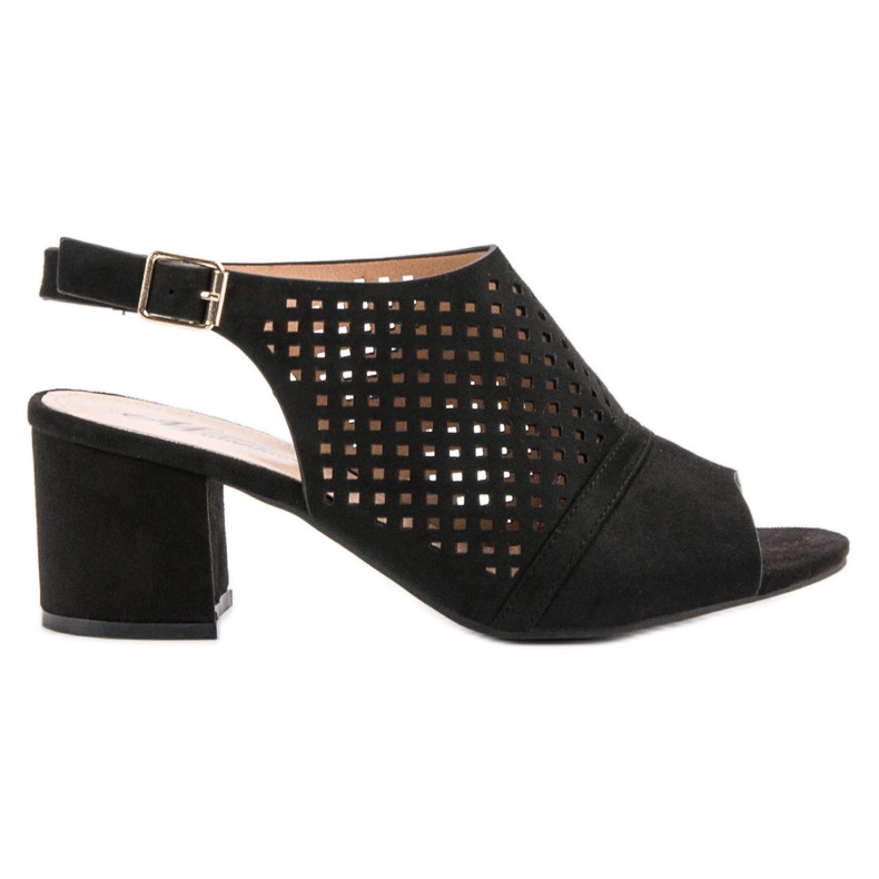 Alkalmi zárt szandál fekete