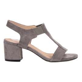 Evento Csúsztatható szandál egy poszton szürke Evento Csúsztatható szandál egy poszton szürke