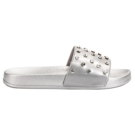 SHELOVET Kényelmes női papucs szürke SHELOVET Kényelmes női papucs szürke