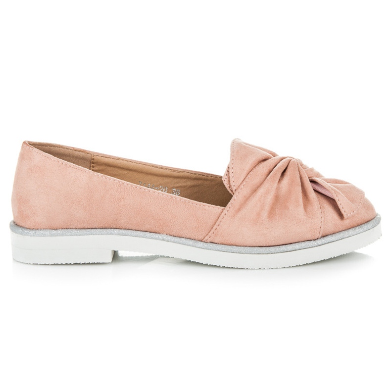 Vices Velúr cipő csillogó díszítéssel rózsaszín