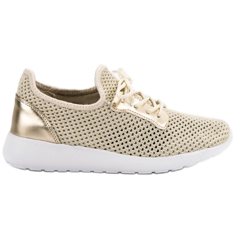 SHELOVET Hálós sportcipő sárga