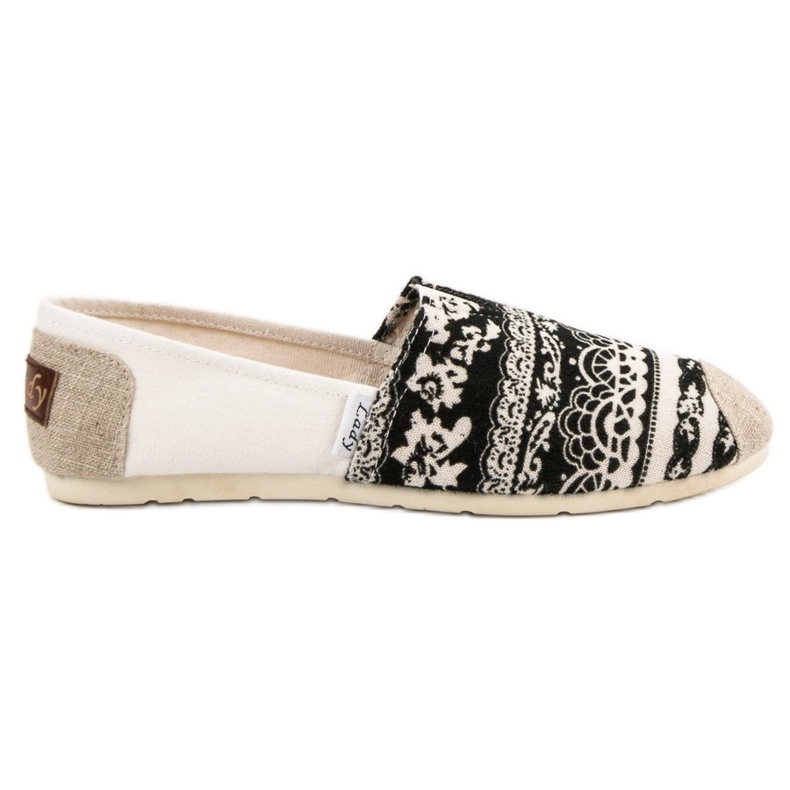 Lady Fashion Slip On Boho Cipők fekete barna