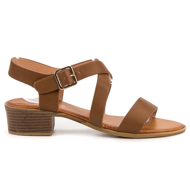 Primavera Barna magas sarkú szandál