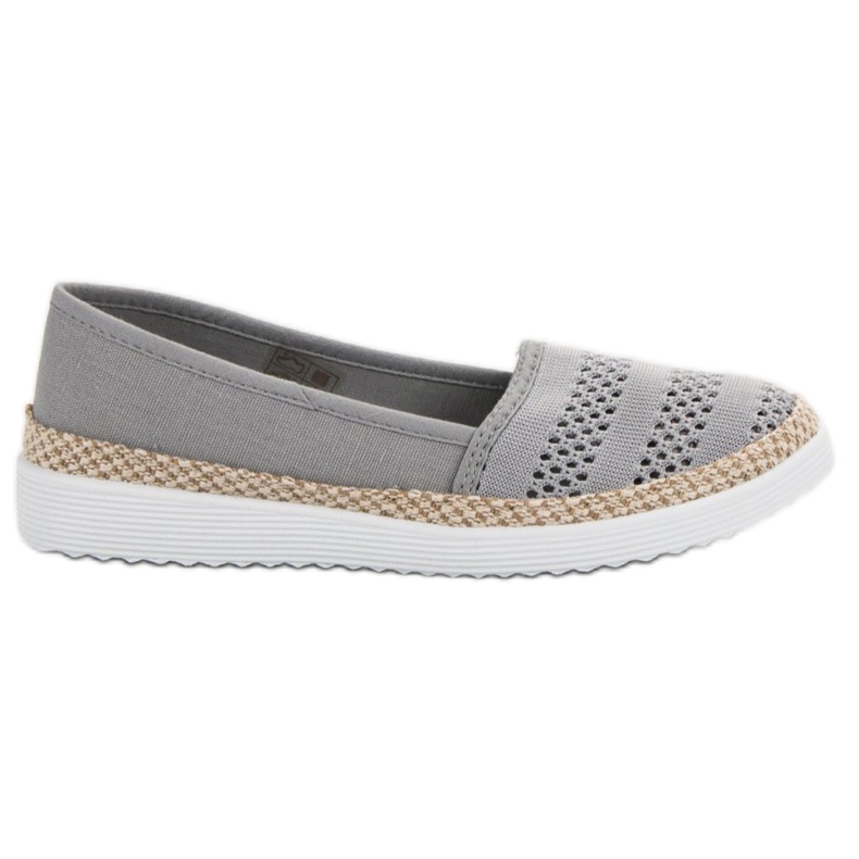 SHELOVET Textil espadrillák szürke